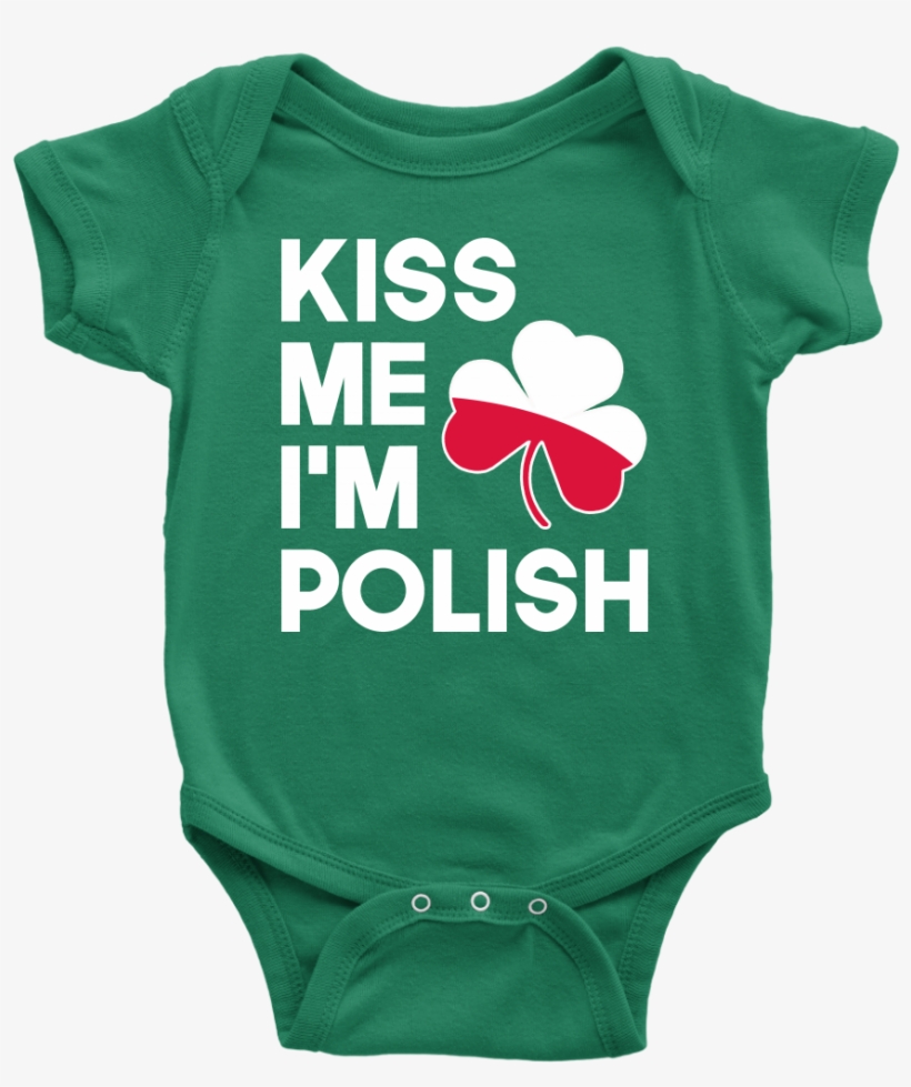 Patrick's Day Baby Onesie - Kiss Me I'm Italian Basic Tees, transparent png download