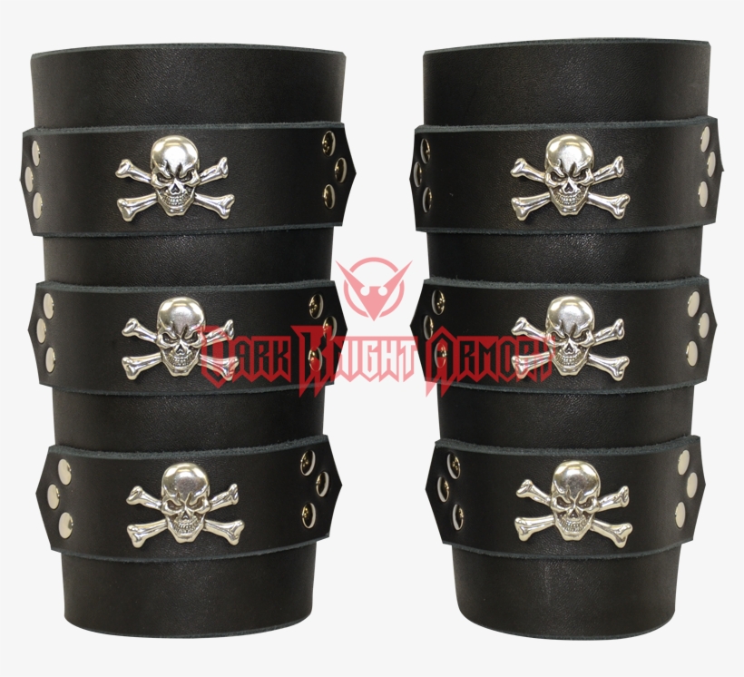 "medieval Collectible" Jolly Roger Pirate Bracers, transparent png download