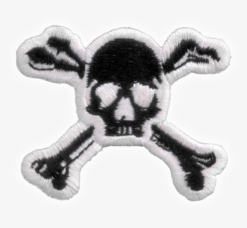 Jolly Roger Patch Skull Sew On Patch Skull Skull Pirat - Skull, transparent png download