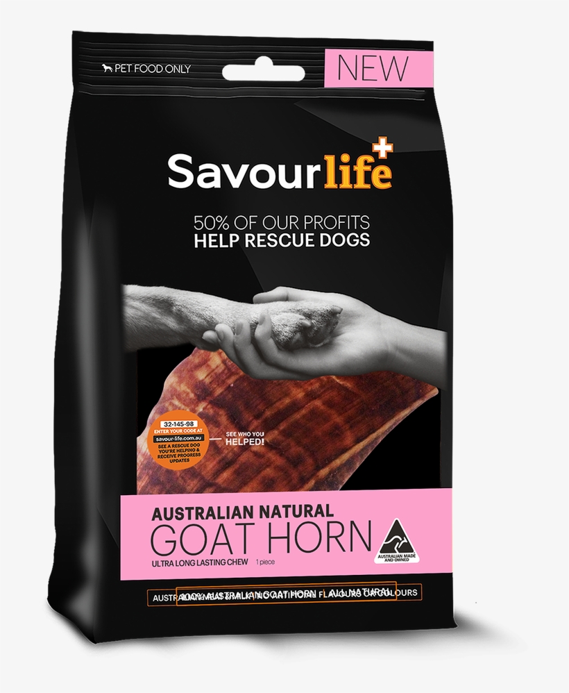 Image - Savourlife Goat Horns Large, transparent png download