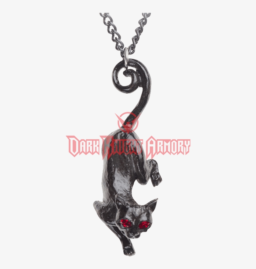 Cat Sith Black Pewter Necklace, transparent png download