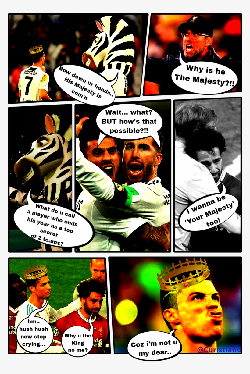 Cristiano Ronaldo, Mohamed Salah And Sneaky Zebra, transparent png download