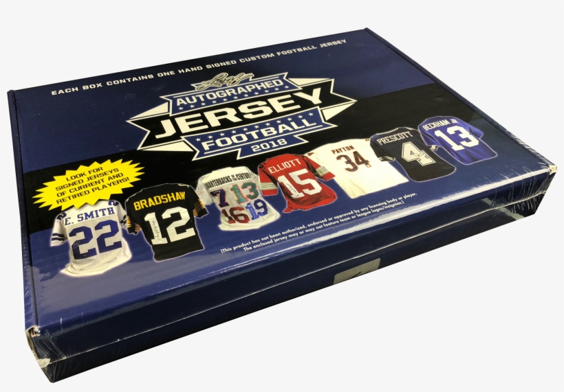 18 Leaf Autographed Football Jersey Edition - 2018 Leaf Autographed Football Jersey, transparent png download