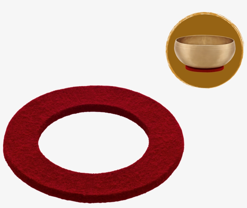 Meinl Sonic Energy Singing Bowl Felt Ring 13 Cm, transparent png download