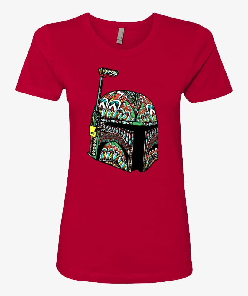 Ornate Boba Fett Helmet - Active Shirt, transparent png download