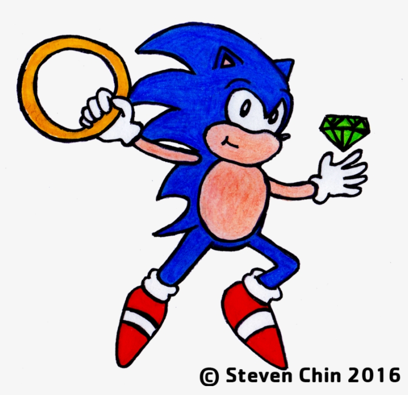 Sonic The Hedgehog Chaos Emerald And By - Sonic Chaos, transparent png download