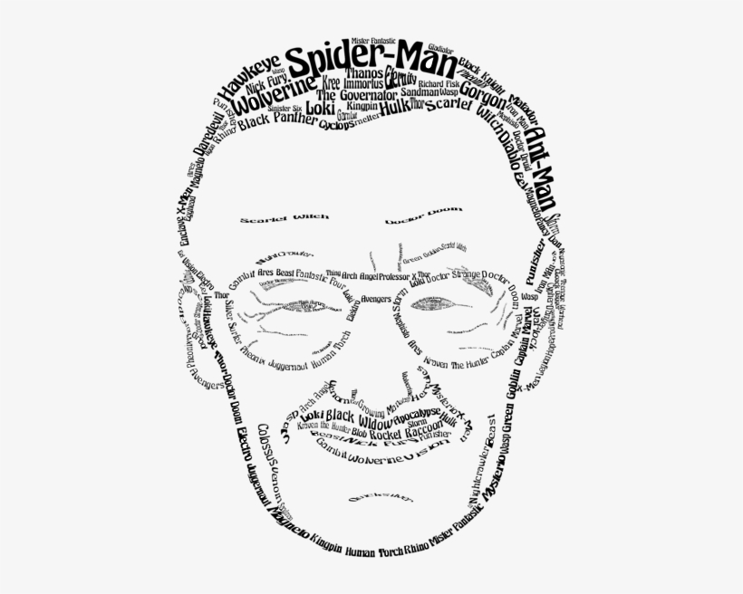 Click And Drag To Re-position The Image, If Desired - Stan Lee Line Drawing, transparent png download