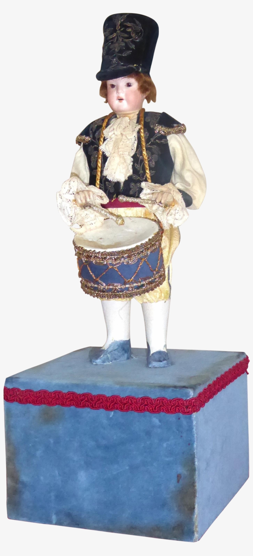 Antique Soldier Boy Drummer With German Bisque Doll - Bisque Doll, transparent png download