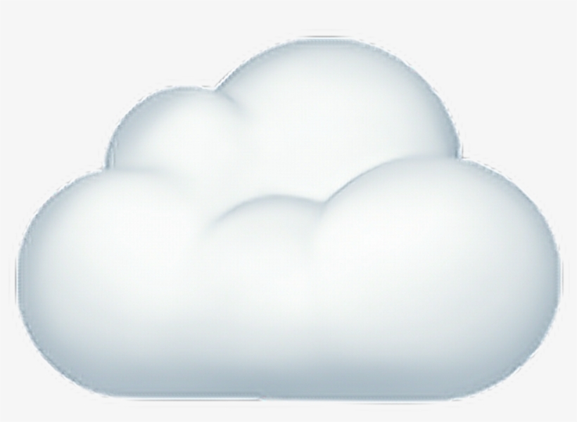 •cloud Emoji ☁ Cloud Emoji Emoticon Iphone Iphoneemoji - Light, transparent png download
