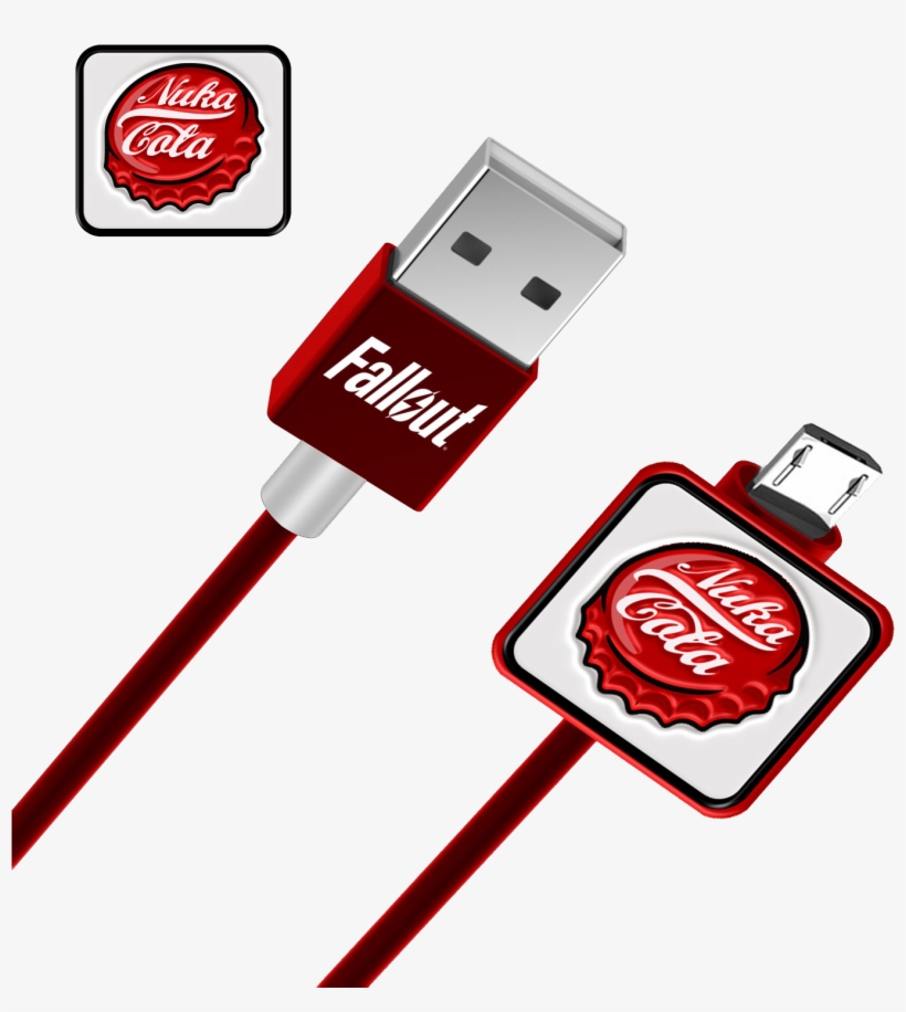 Fallout Usb Charging Cable Nuka Cola - Fallout 4, transparent png download