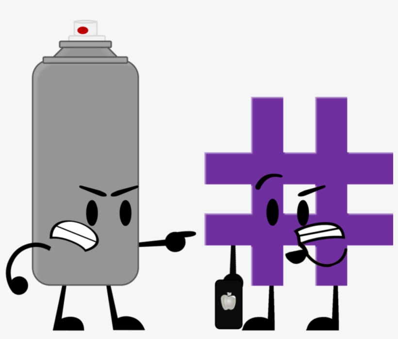 Spray Paint And Hashtag By Objecthello8 - Mug, transparent png download