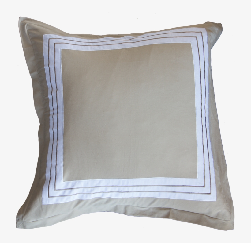 Braid Inner Panel Natural White Euro Cushion 65 X 65 - Centimetre, transparent png download