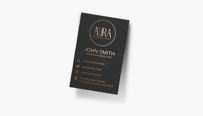 Vertical Business Card - Chocolate, transparent png download