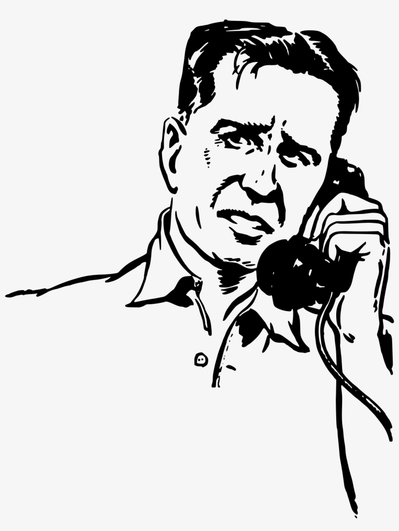 Collection Free Men Guy Download On Ubisafe - Clip Art Phone Call, transparent png download
