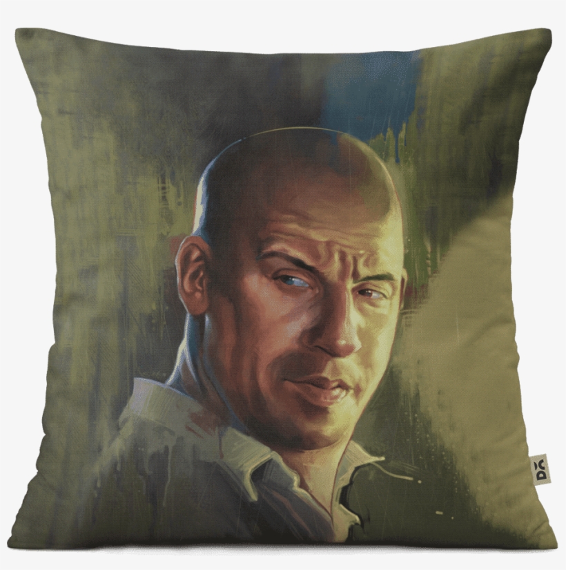 Dailyobjects Vin Diesel 12" Cushion Cover Buy Online - Cushion, transparent png download