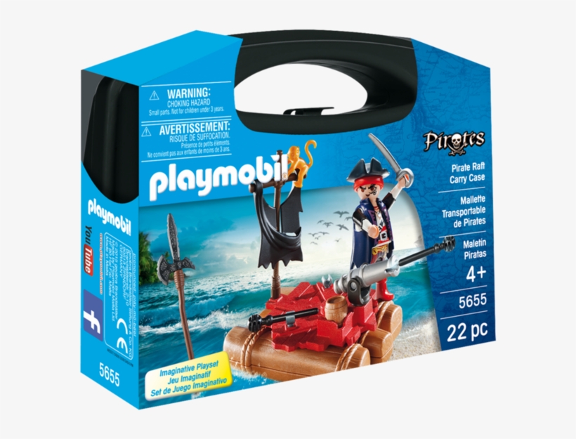 Playmobil - 5655 - Pirates - Pirate Raft Carry Case - Playmobil Pirates Carry Case, transparent png download