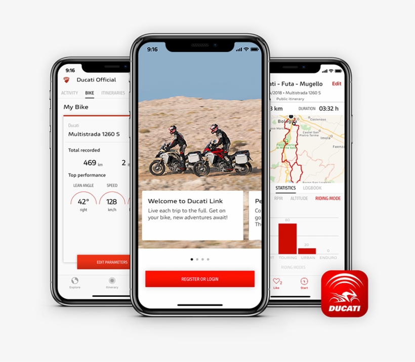 New Ducati Link - Ducati Link App, transparent png download