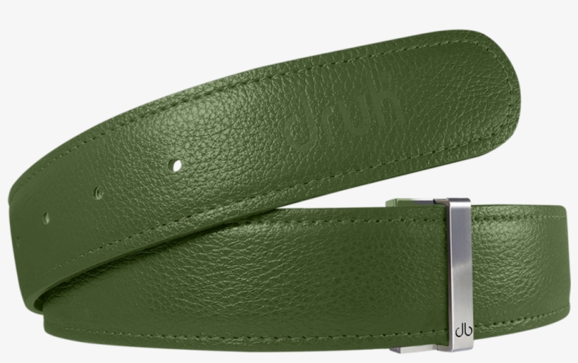 Green Full Grain Texture Leather Belt - Belt, transparent png download