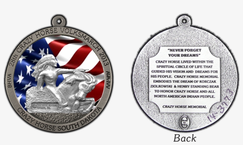 Crazy Horse 2013 Custom Pewter Ornament With Color - Color, transparent png download