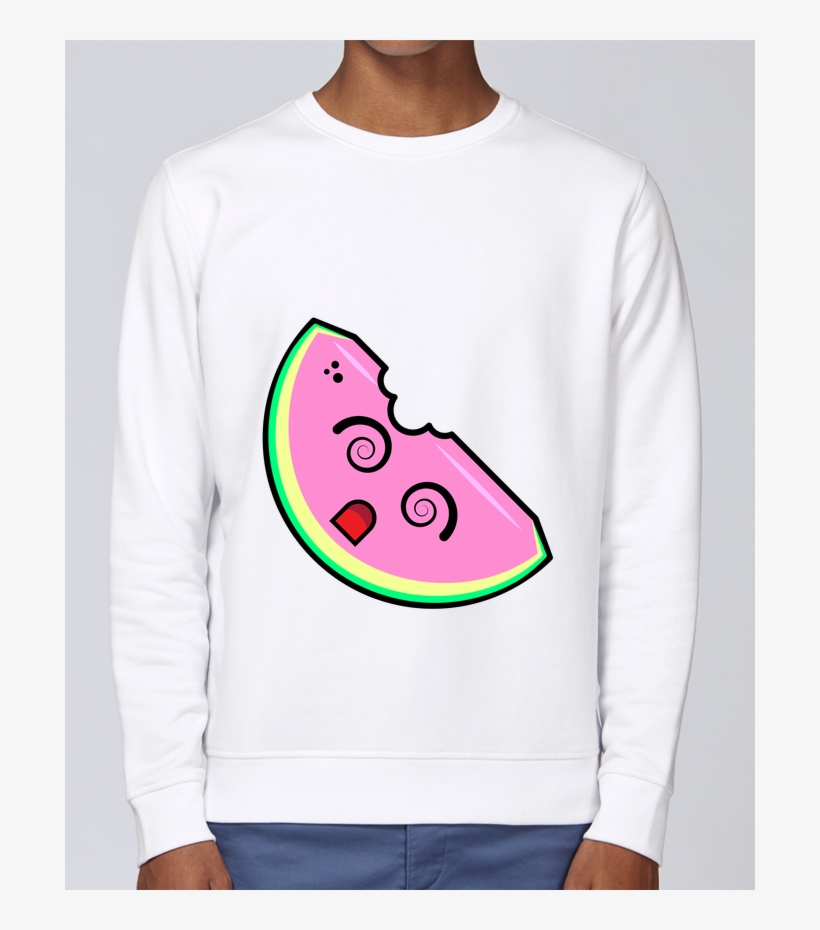 Sweat Col Rond Unisex Stanley Stella Rise Pastèque - Sweatshirt, transparent png download