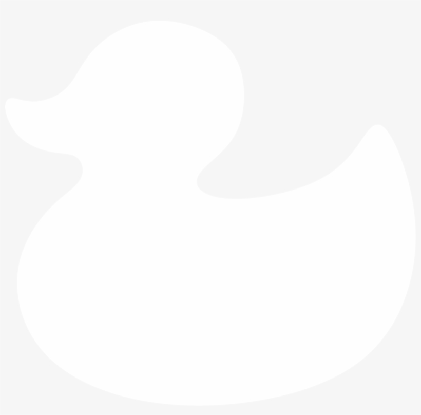 Rubber Duck Silhouette By Paperlightbox - Rubber Duck, transparent png download