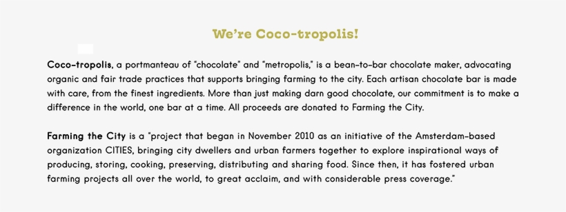 Coco-tropolis Cocotropolis Chocolate Metropolis City - Patient, transparent png download