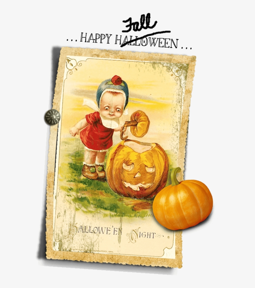 Teddy Bear Artist Denise Purrington - Viktorianische Halloween-nachtgruß-karte Karte, transparent png download