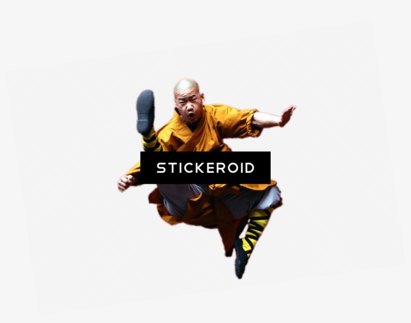 Shaolin Monk Kicking Leg Forward - Monk, transparent png download