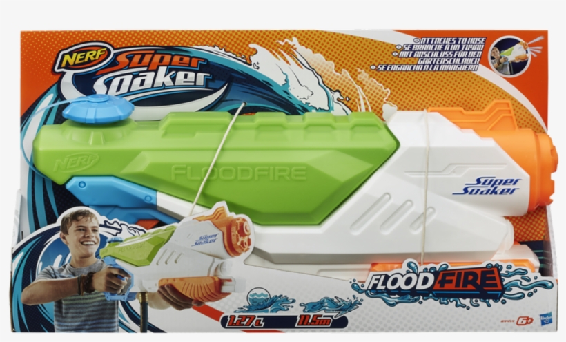 Nerf Soaker Floodfire - Alpp Nerf Super Soaker Flood Fire Blaster, transparent png download