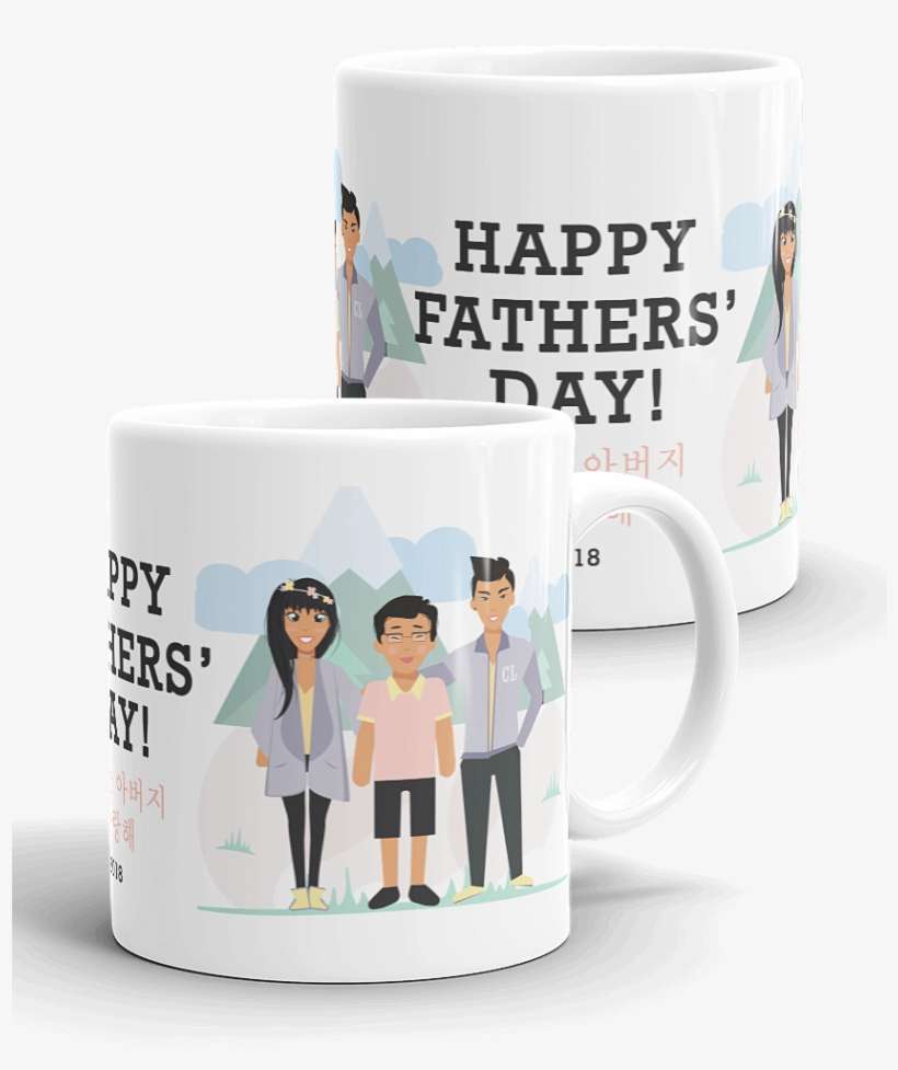 Father's Day Custom Personalized Mug - Father's Day, transparent png download