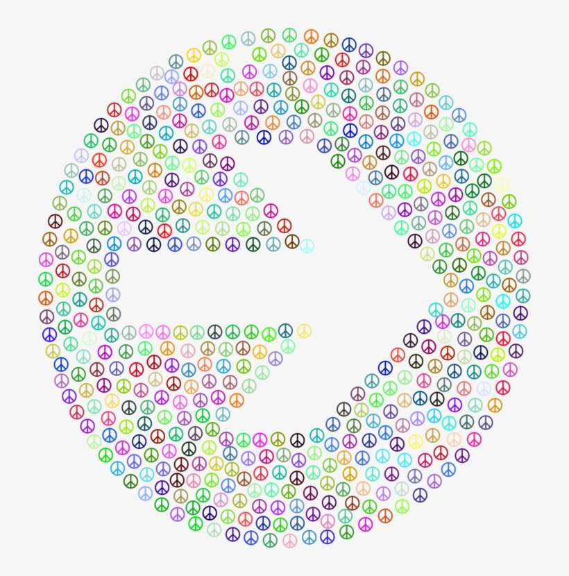 Peace Signs Throw Blanket, transparent png download