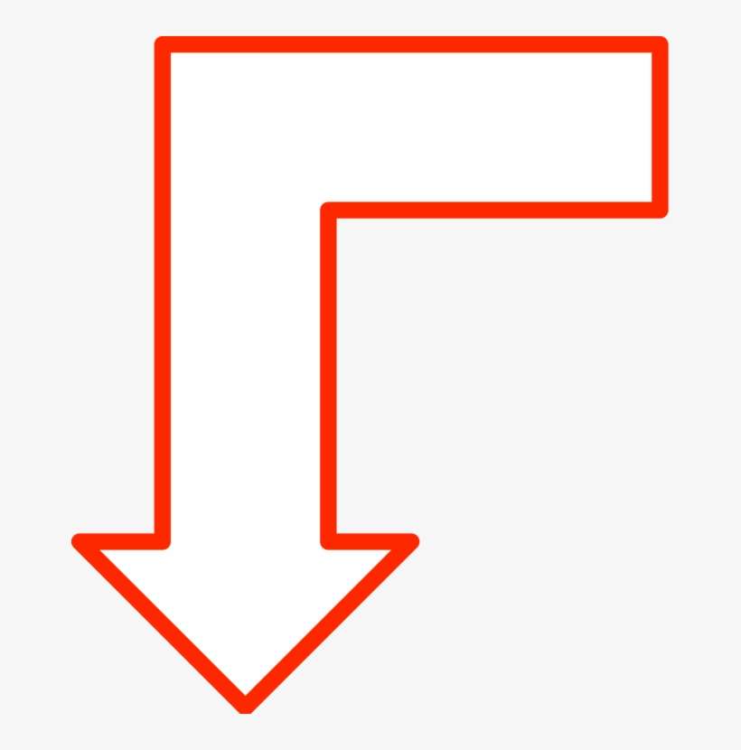 Arrow Flowchart Computer Icons Shape Diagram - Arrow Outline, transparent png download