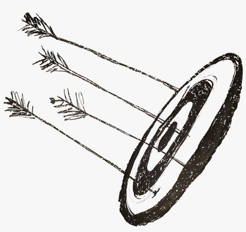 Jp Marketing Hand-drawn Bull's Eye - Drawing, transparent png download