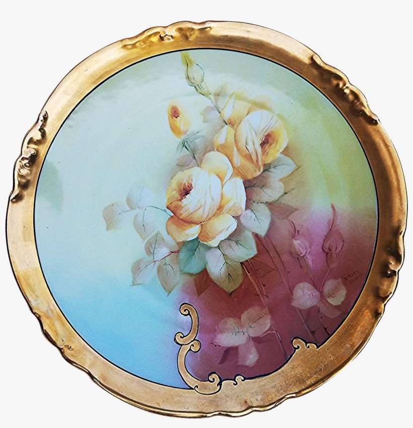 Gorgeous Akd France Limoges & E - Floral Design, transparent png download