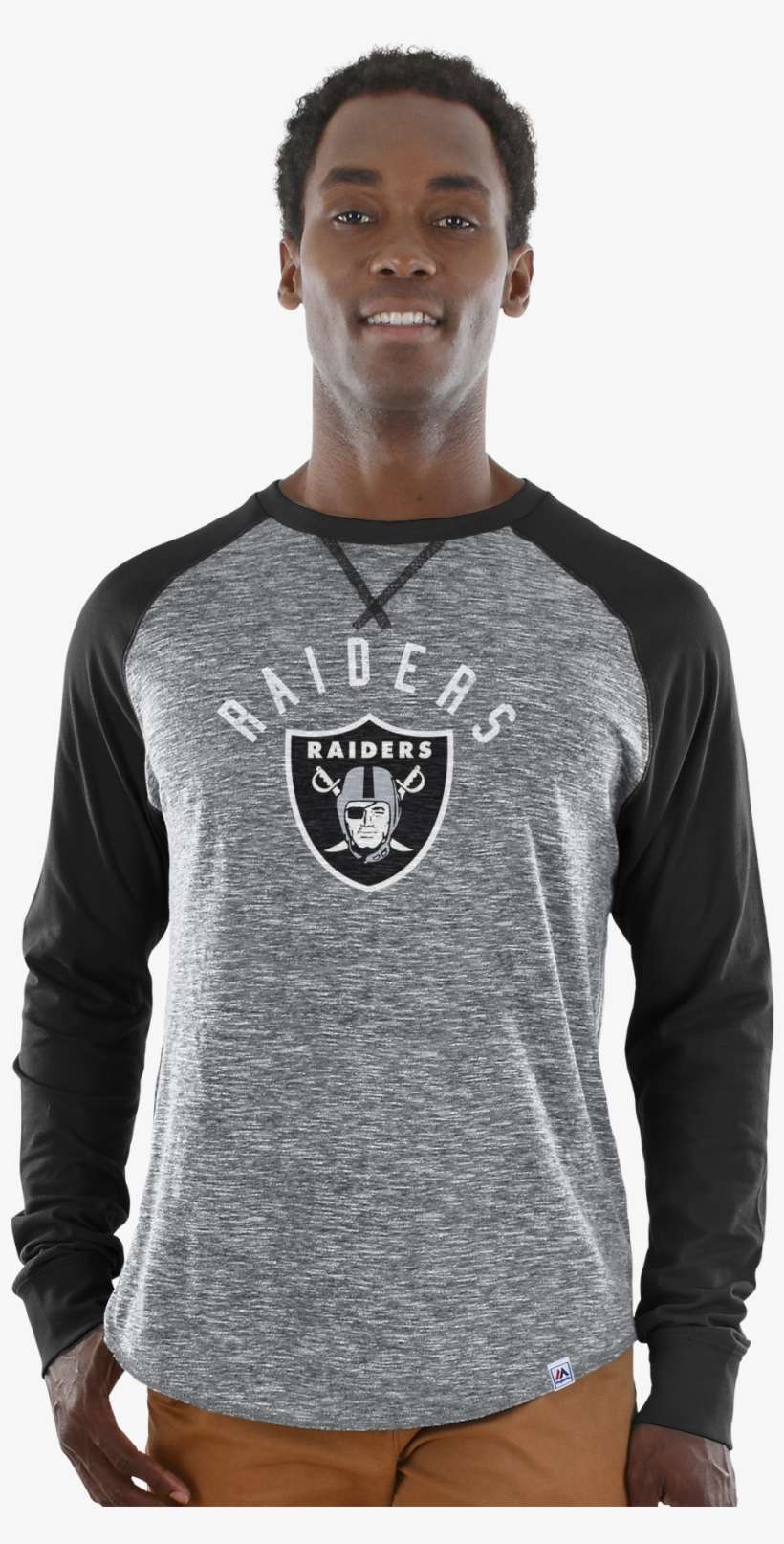 Majestic Men's Nfl Oakland Raiders Corner Blitz Long - Oakland Raiders, transparent png download