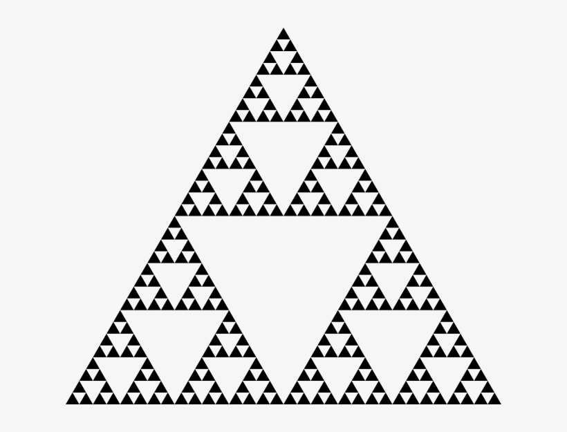 Sierpinski Triangle - Pascals Triangle Mod 2, transparent png download