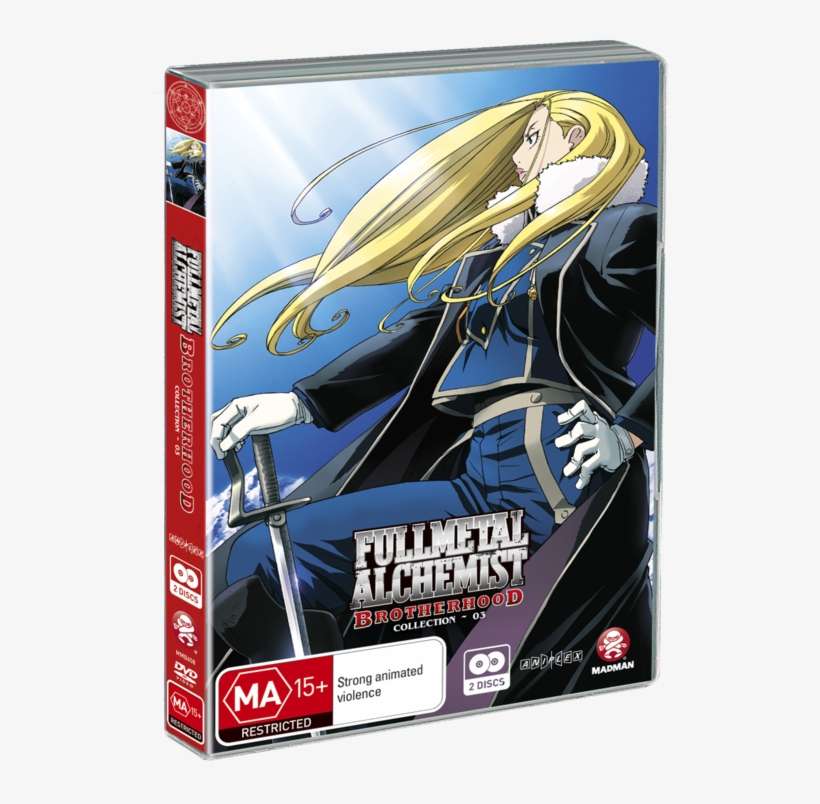 Brotherhood Collection 3 - Full Metal Alchemist Brotherhood Backbeard Blu Ray, transparent png download