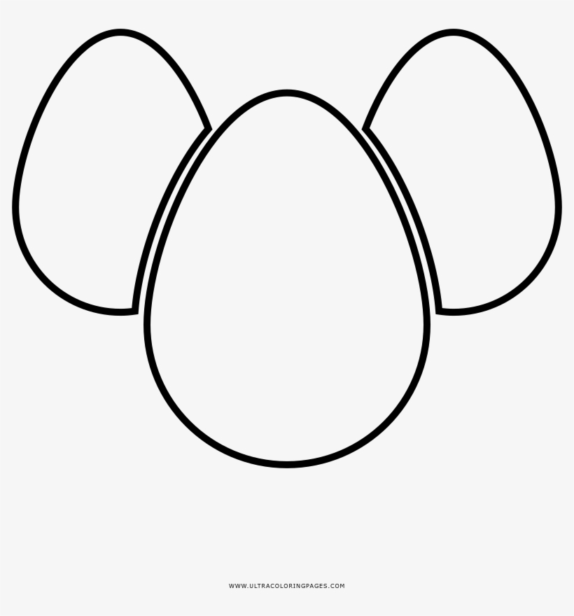 Drawing Egg Banner Royalty Free Library - Huevos Duros Para Colorear, transparent png download