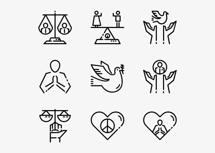 Peace And Human Rights - Wedding Icon Transparent Background, transparent png download