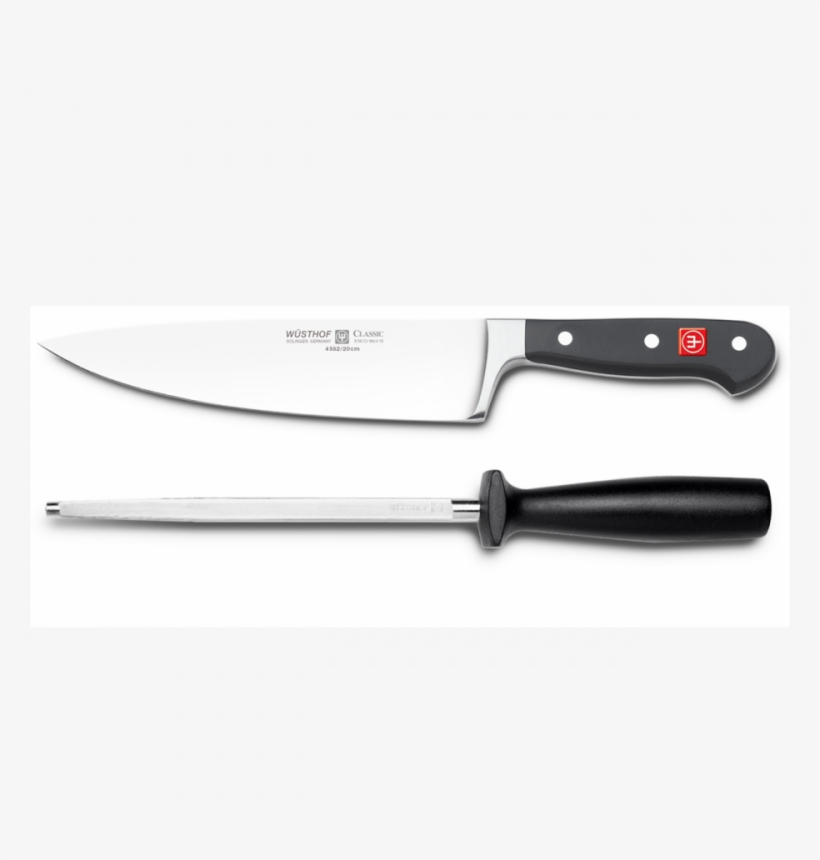 Wüsthof Classic Koksmes En Aanzetstaal - Haus Wusthof Classic 5 Pce Starter Set, transparent png download