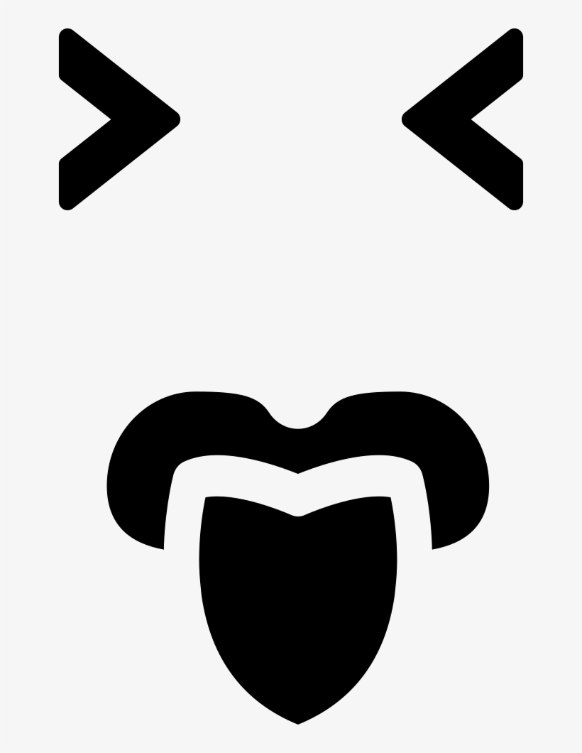 Emoticon Square Face With Closed Eyes And Tongue Out, transparent png download