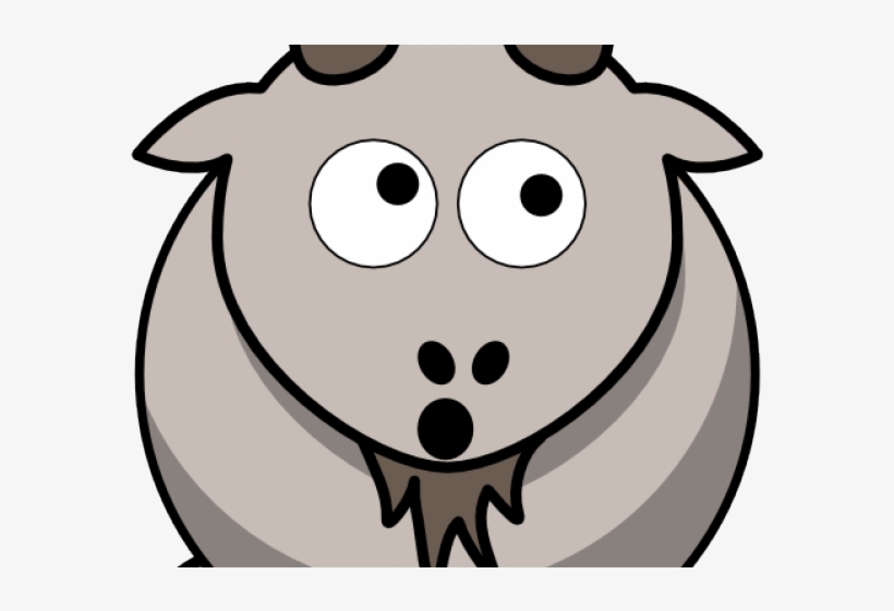 Billy Goat Clipart Bearded - Cafepress Cartoon Goat Framed Tile, transparent png download