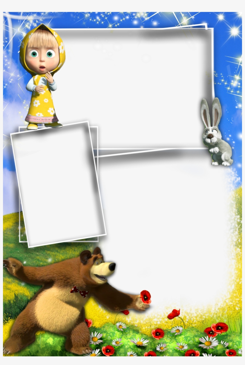 Efecto De Fotos De La Categoría - Masha Y El Oso Portaretrato, transparent png download
