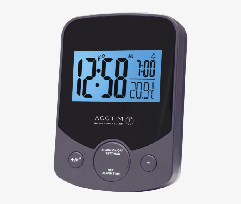 Download Acctim Merida Radio Control Digital Alarm Clock Black Motus