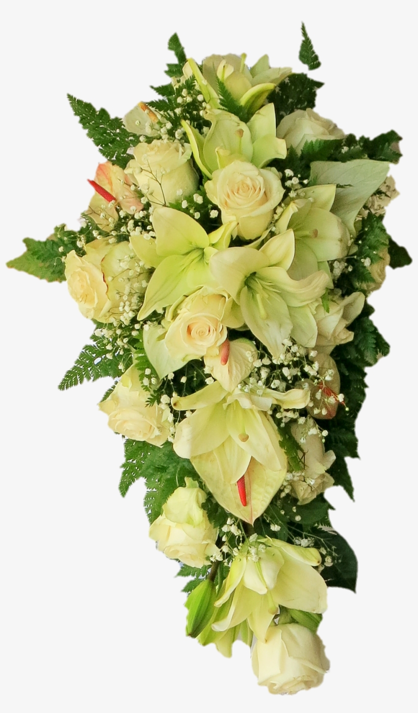 Hanging Bouquet - Hanging White Flower Png, transparent png download