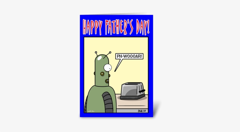 Robot Love Father's Day Card Greeting Card - Vatertagskarte Randy-roboter- Karte, transparent png download