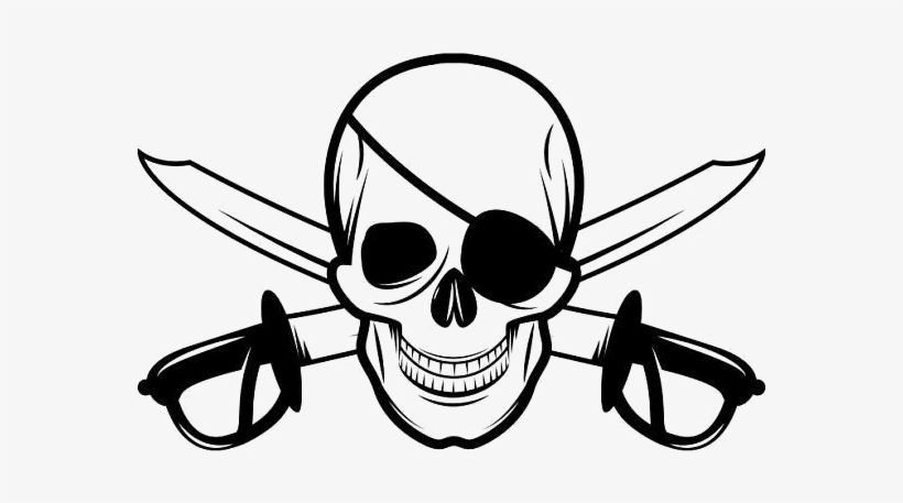 Pirate Skull Free Png Image - Calavera De Barco Pirata, transparent png download