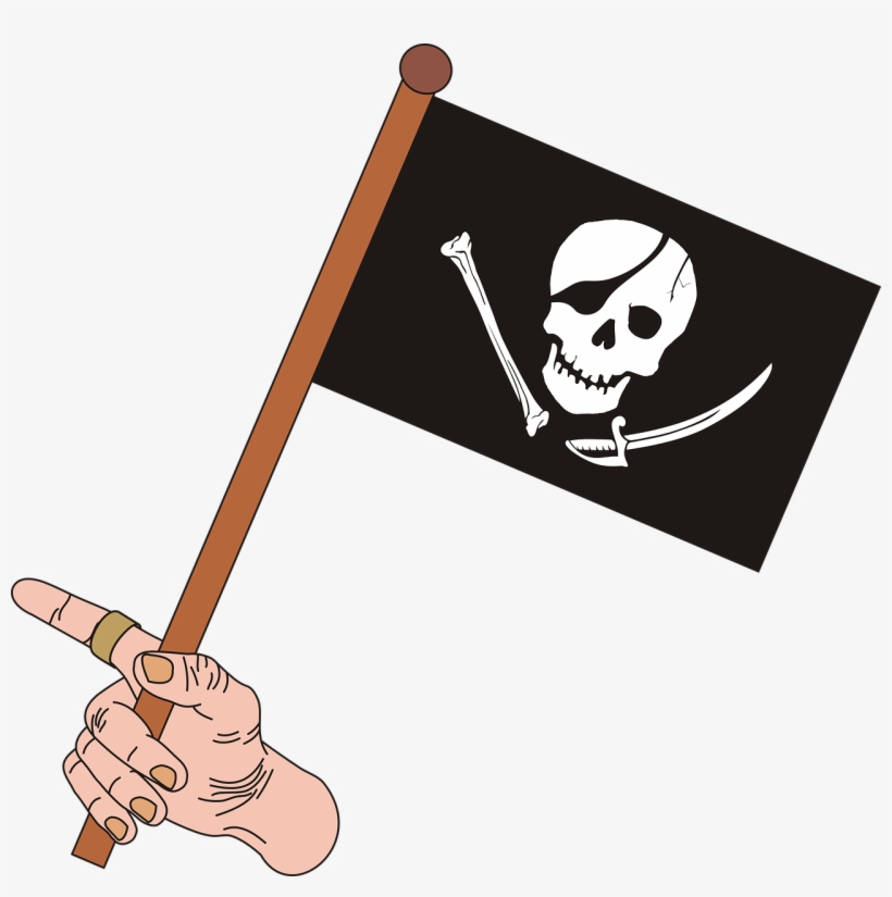 Jewelry, Graphics, Pirate, Skull, The Pirate Flag - Bendera Bajak Laut Png, transparent png download