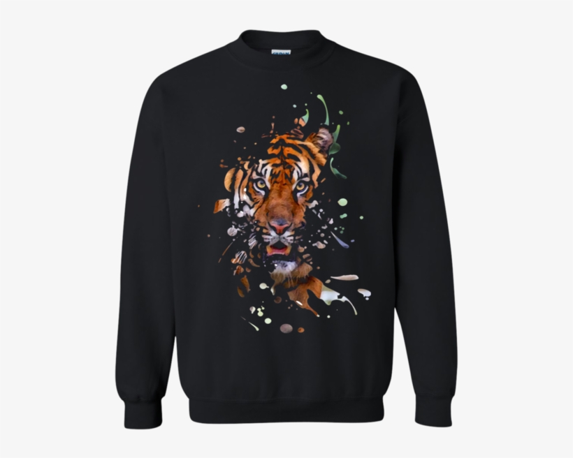 Disappearing Tiger Crewneck Pullover Sweatshirt - Bro Do You Even Leviosa Logo, transparent png download
