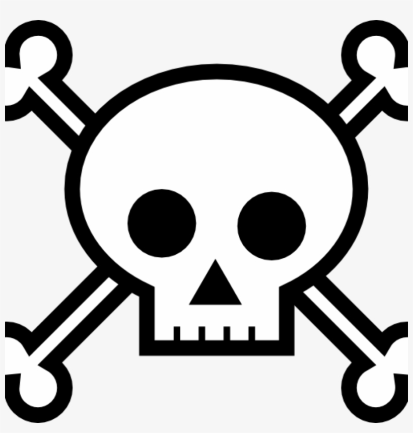 Download Skull And Crossbones For Pirates Clipart Skull - Symbol Of Bubonic Plague, transparent png download